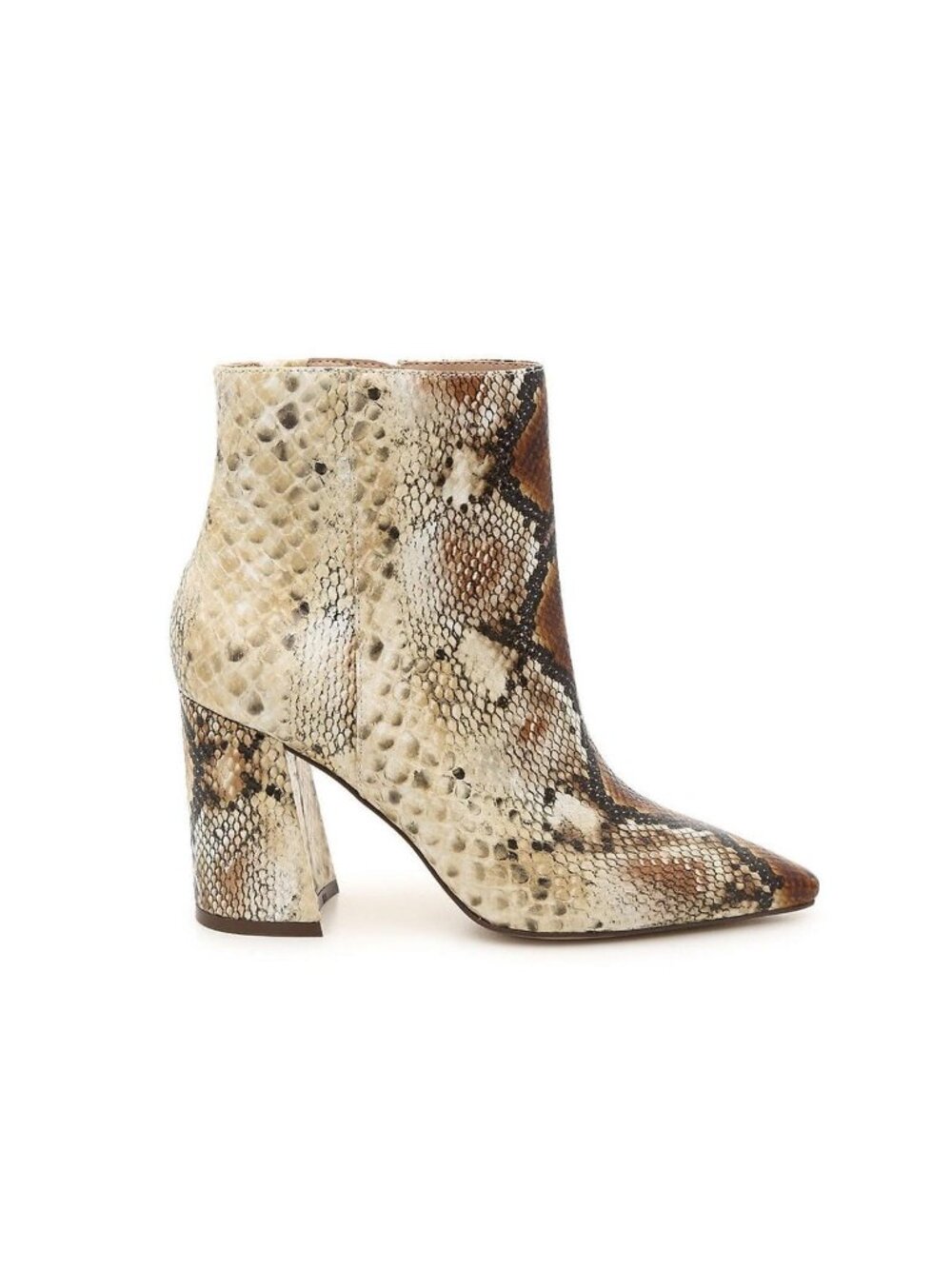 Anthropologie Charles David Virgil Ankle Boots Snakeskin Texture Women's Size 10